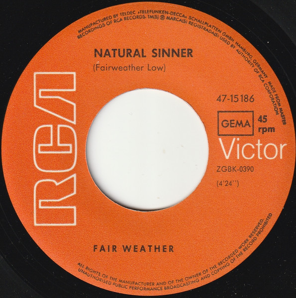 Fair Weather – Natural Sinner (1970) – Foto 2