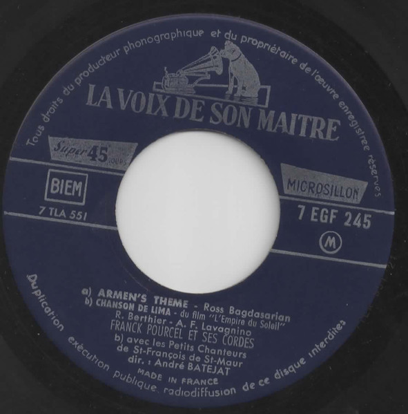 Franck Pourcel And His French Strings – Vivre Avec Toi (1957) – Foto 1