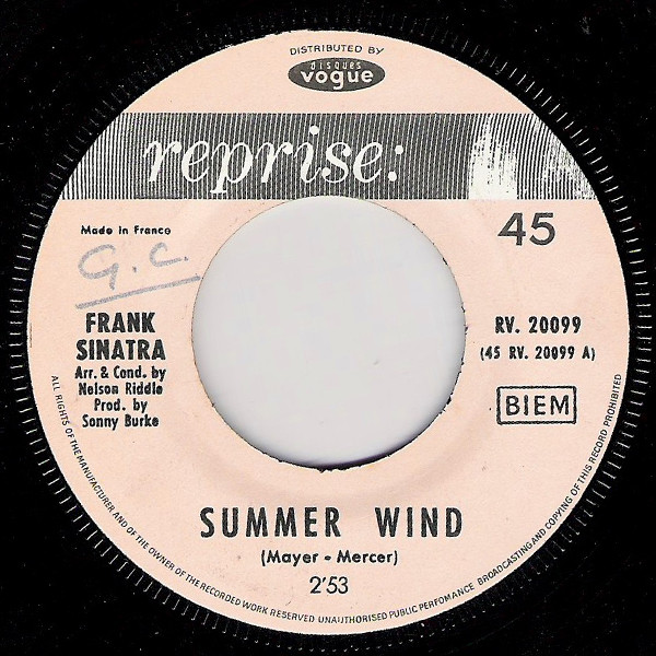 Frank Sinatra – Summer Wind – Hoes