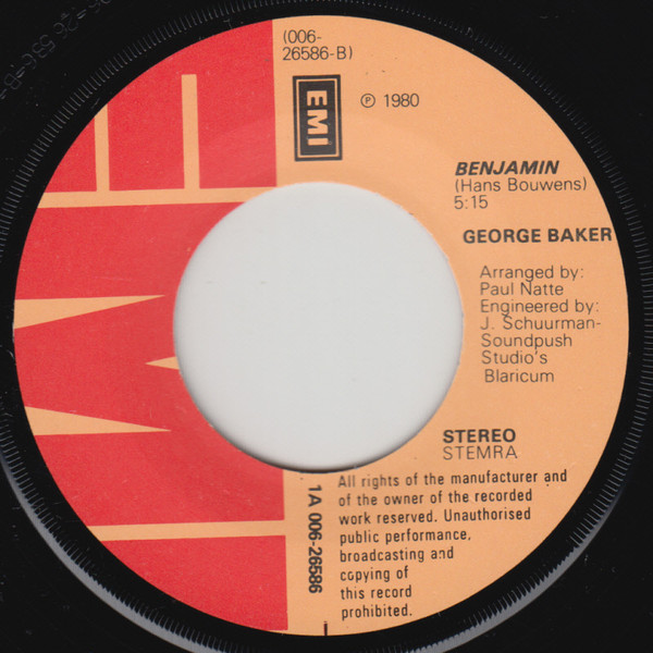 George Baker – All My Love (1980) – Foto 2