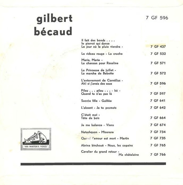 Gilbert Bécaud – L'Enterrement De Cornelius – Foto 1