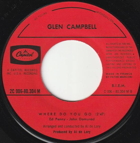 Glen Campbell – Honey Come Back (1970) – Foto 1
