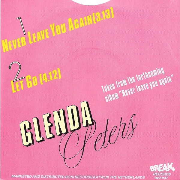 Glenda Peters – Never Leave You Again (1985) – Foto 3