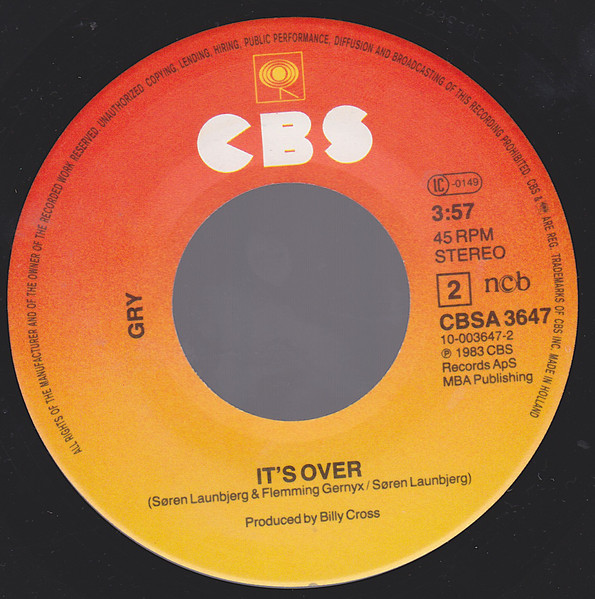 Gry (3) – In The Night / It's Over (1983) – Foto 1