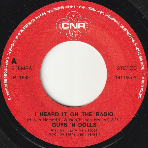 Guys 'n Dolls – I Heard It On The Radio (1982) – Foto 2