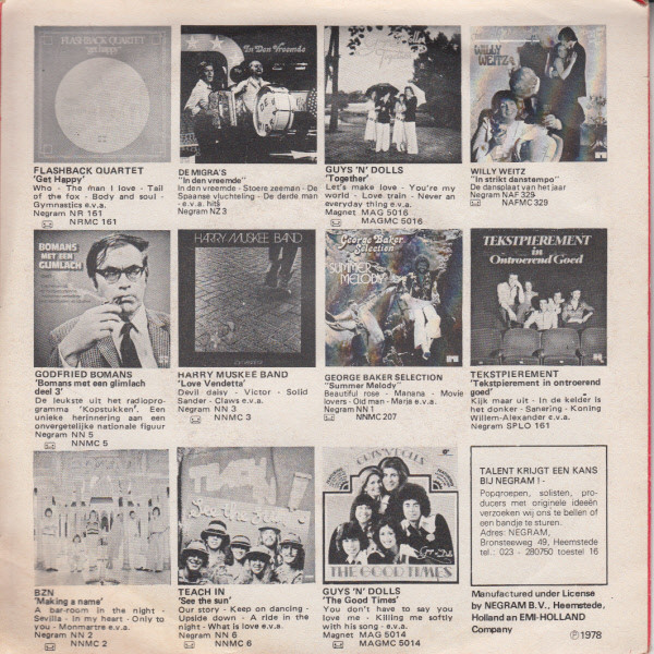 Guys 'n Dolls – Only Loving Does It (1978) – Foto 3