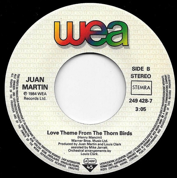 Henry Mancini And His Orchestra – The Thorn Birds Theme (1984) – Foto 1
