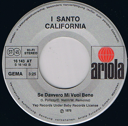 I Santo California – Torneró (1975) – Foto 1