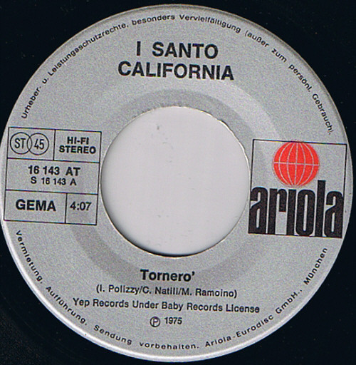I Santo California – Torneró (1975) – Foto 2