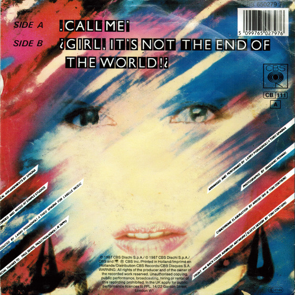Ivana Spagna – Call Me (1987) – Foto 3