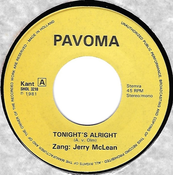 Jerry McLean – Allright Tonight (1981) – Foto 2