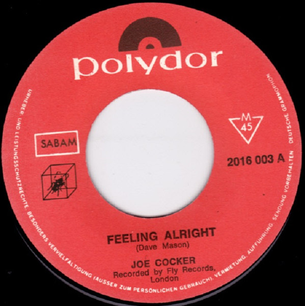 Joe Cocker – Feeling Alright / Sandpaper Cadillac (1972) – Foto 2