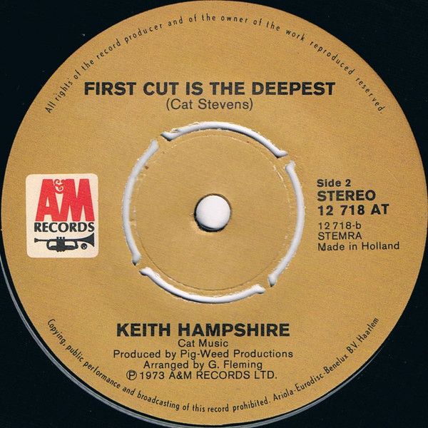 Keith Hampshire – Sitting In The Park / First Cut Is The Deepest (1973) – Foto 1