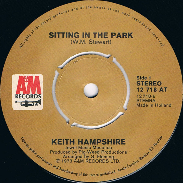 Keith Hampshire – Sitting In The Park / First Cut Is The Deepest (1973) – Foto 2