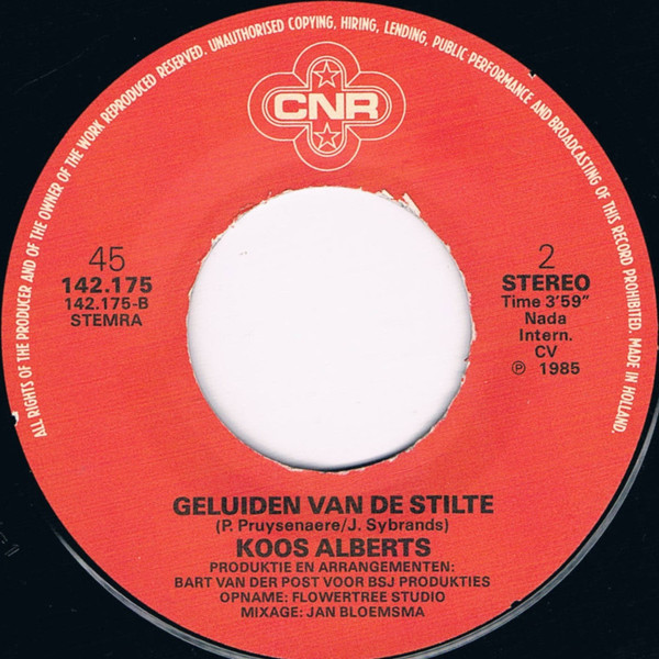 Koos Alberts – Ik Zal Je Nooit Vergeten (1985) – Foto 1