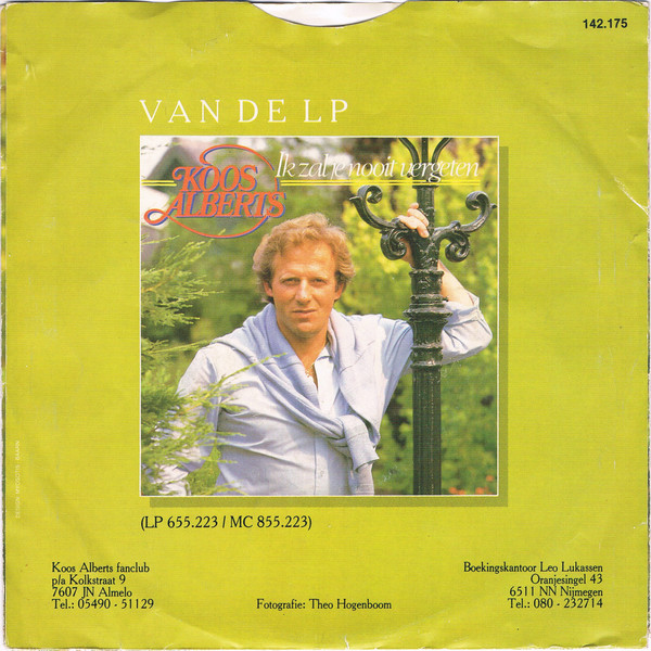 Koos Alberts – Ik Zal Je Nooit Vergeten (1985) – Foto 3
