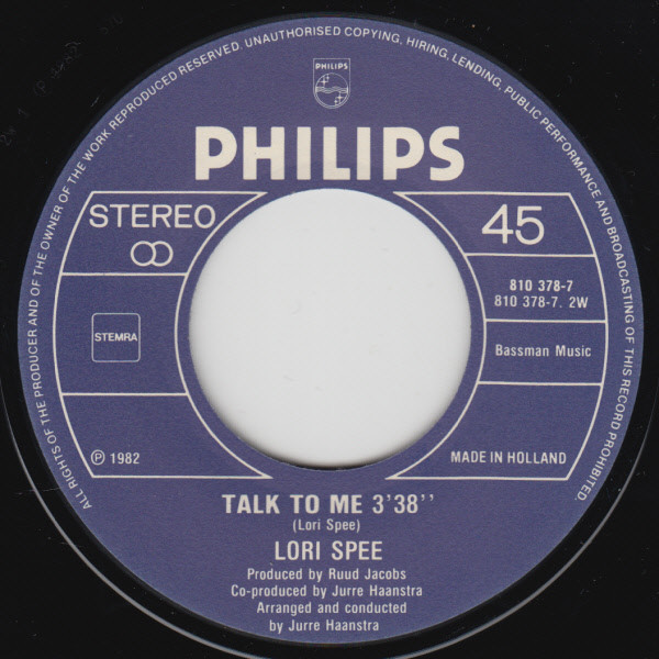 Lori Spee – Time To Go (1983) – Foto 1