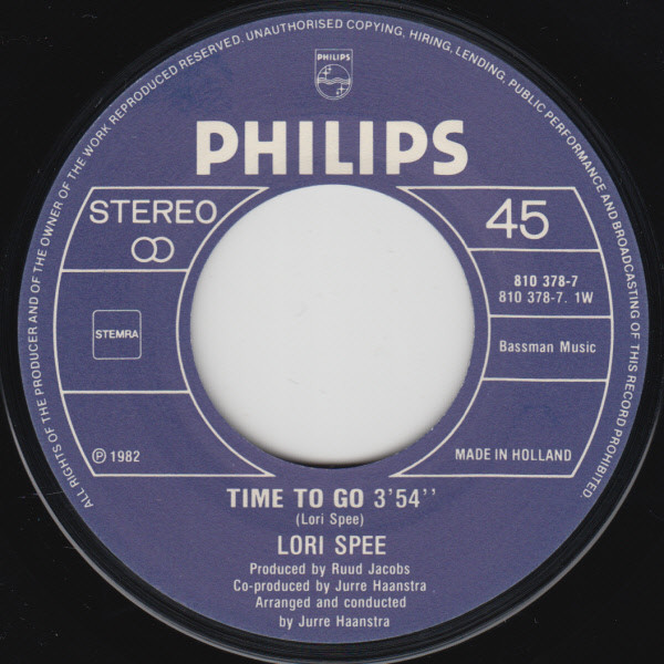Lori Spee – Time To Go (1983) – Foto 2