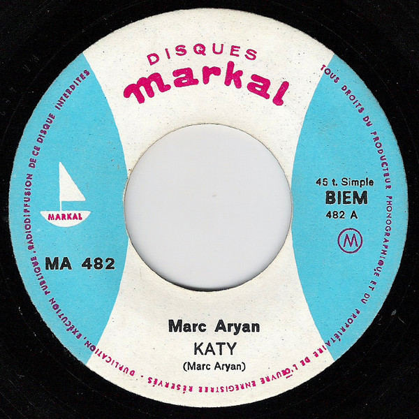 Marc Aryan – Katy / N° 1 Au Hit Parade – Foto 2
