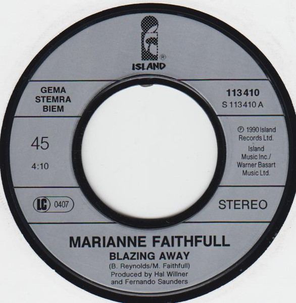 Marianne Faithfull – Blazing Away / Times Square (1990) – Foto 2