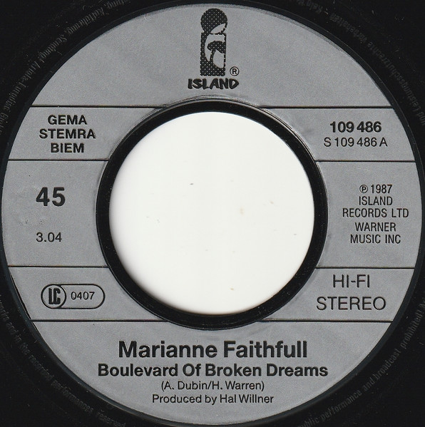 Marianne Faithfull – Boulevard Of Broken Dreams (1987) – Foto 2
