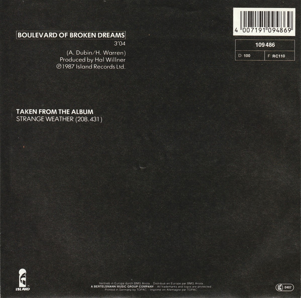 Marianne Faithfull – Boulevard Of Broken Dreams (1987) – Foto 3