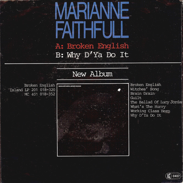 Marianne Faithfull – Broken English (1980) – Foto 3