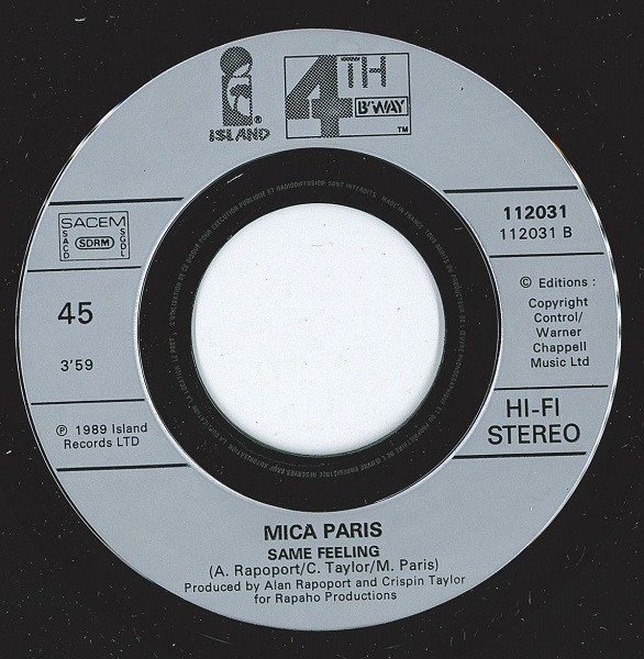 Mica Paris – Where Is The Love (1989) – Foto 1