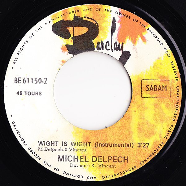 Michel Delpech – Wight Is Wight (1969) – Foto 3
