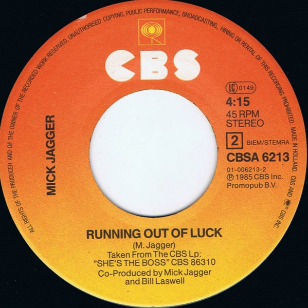 Mick Jagger – Lucky In Love (1985) – Foto 1