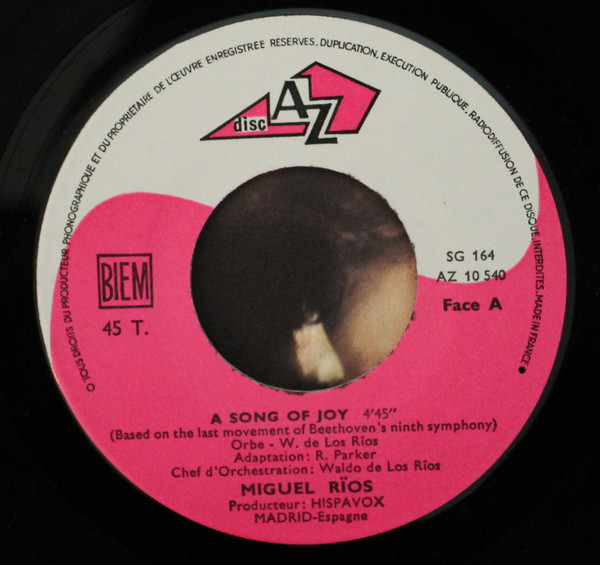 Miguel Ríos – A Song Of Joy (1970) – Foto 2