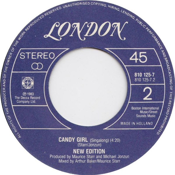 New Edition – Candy Girl (1983) – Foto 1