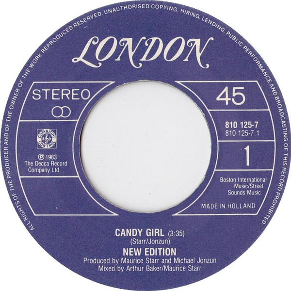 New Edition – Candy Girl (1983) – Foto 2