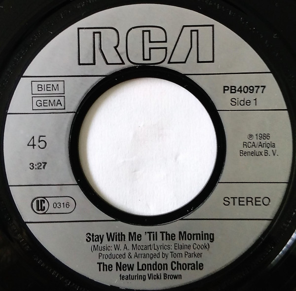 New London Chorale – Stay With Me 'Til The Morning (1986) – Foto 2