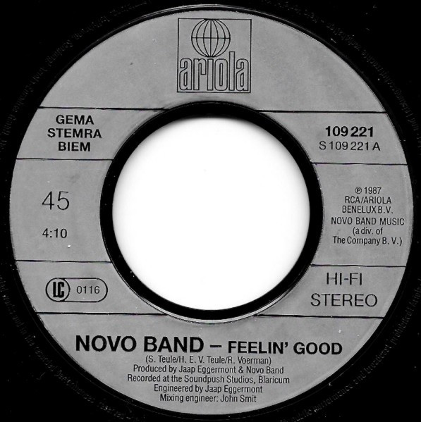 Novo Band – Feelin' Good (1987) – Foto 2