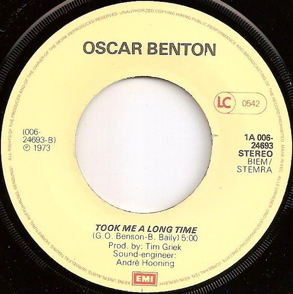 Oscar Benton – Bensonhurst Blues (1981) – Foto 1