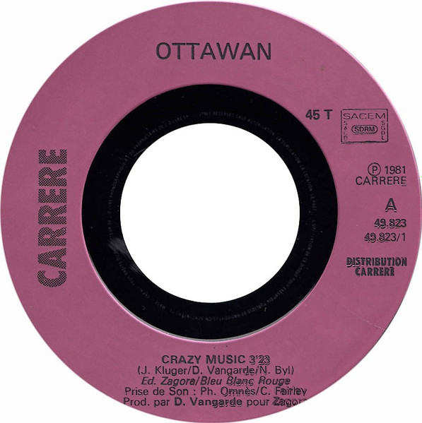 Ottawan – Musique Magique / Crazy Music (1981) – Foto 2