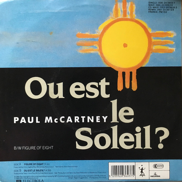 Paul McCartney – Figure Of Eight / Ou Est Le Soleil? (1989) – Foto 3