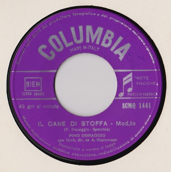 Pino Donaggio – Come Sinfonia / Il Cane Di Stoffa (1961) – Foto 1