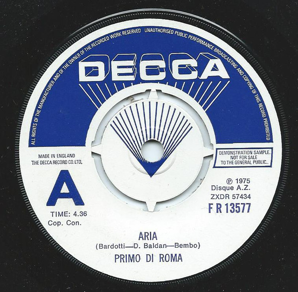 Primo Di Roma – Aria (1975) – Foto 1