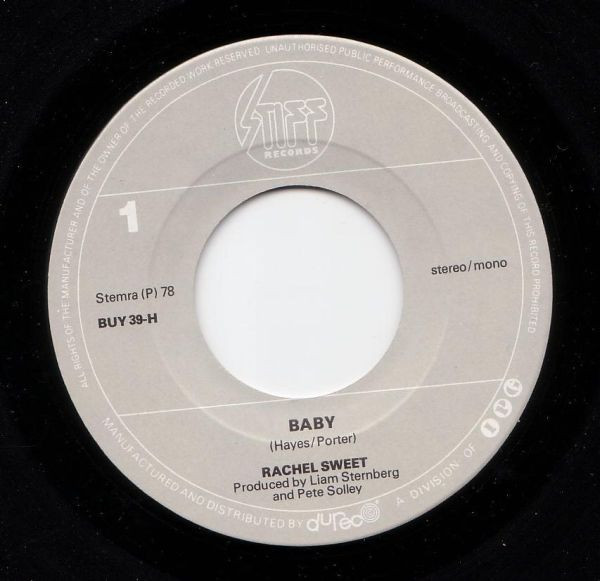 Rachel Sweet – B-A-B-Y / Suspended Animation (1979) – Foto 2