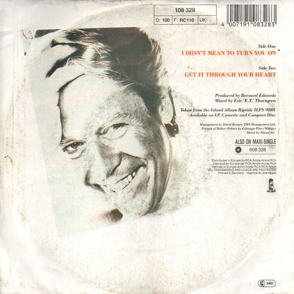 Robert Palmer – I Didn't Mean To Turn You On (1986) – Foto 3