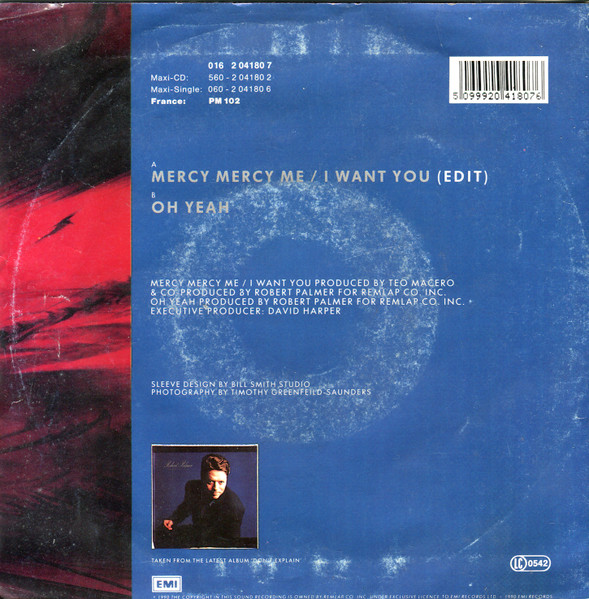 Robert Palmer – Mercy Mercy Me / I Want You (1990) – Foto 3