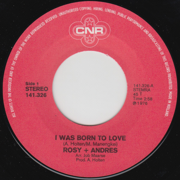 Rosy & Andres – I Was Born To Love (1976) – Foto 2
