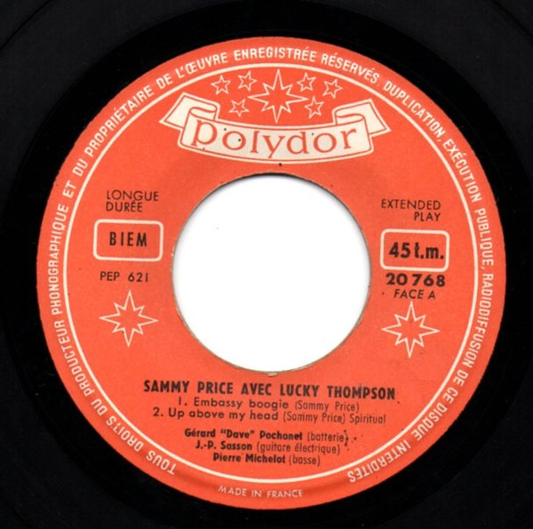 Sammy Price – Sammy Price Avec Lucky Thompson (1957) – Foto 2