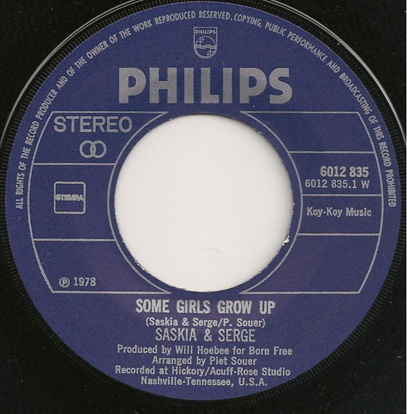 Saskia & Serge – Some Girls Grow Up / You Got Me Tossin' And Turning (1978) – Foto 2
