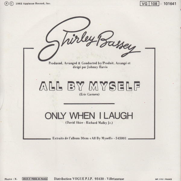 Shirley Bassey – All By Myself (1982) – Foto 3