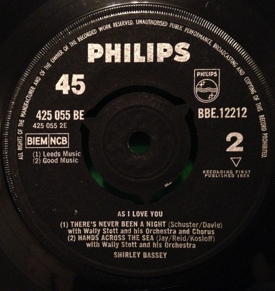 Shirley Bassey – As I Love You (1958) – Foto 1