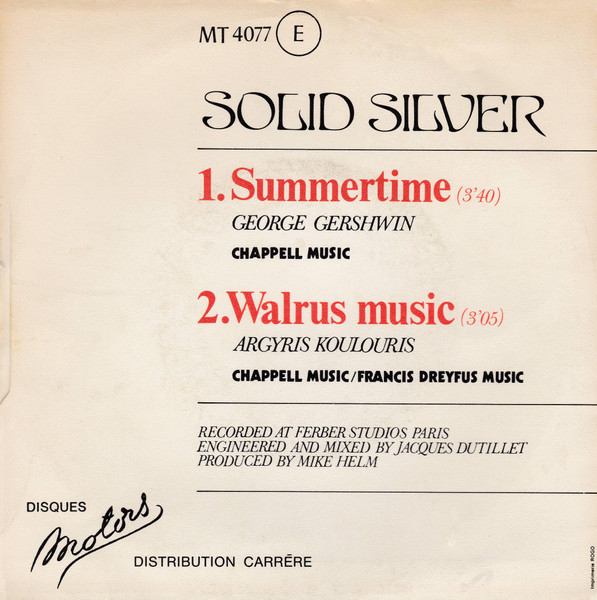 Solid Silver – Summertime (1976) – Foto 3