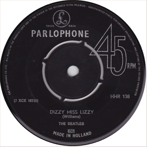 The Beatles – Dizzy Miss Lizzy / Yesterday (1965) – Foto 2